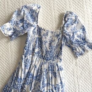 Rachel Parcell Blue and White Floral Dress